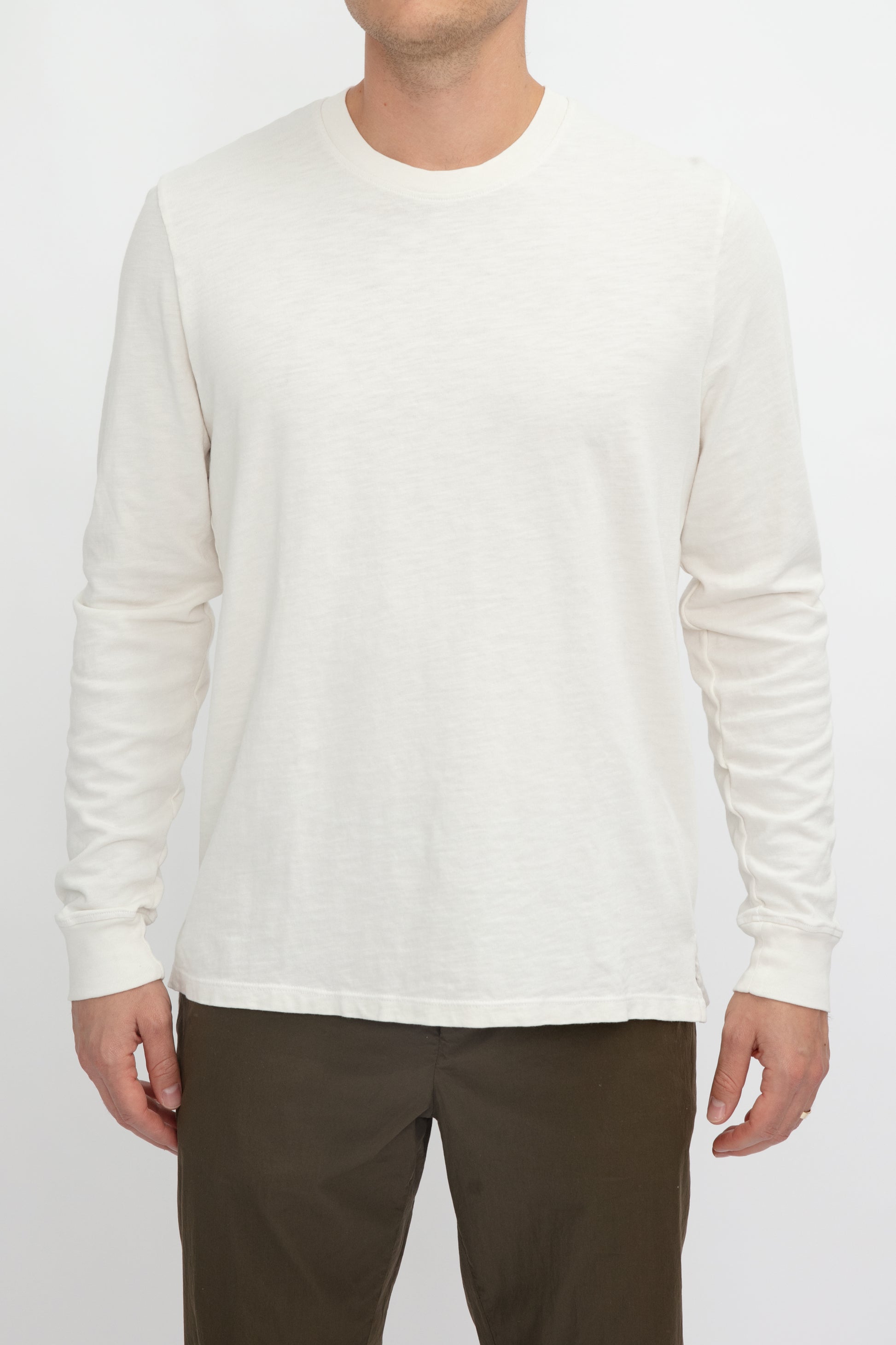 COTTON CITIZEN Presley Long Sleeve Shirt in Vintage Bone
