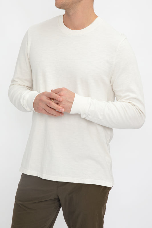 COTTON CITIZEN Presley Long Sleeve Shirt in Vintage Bone