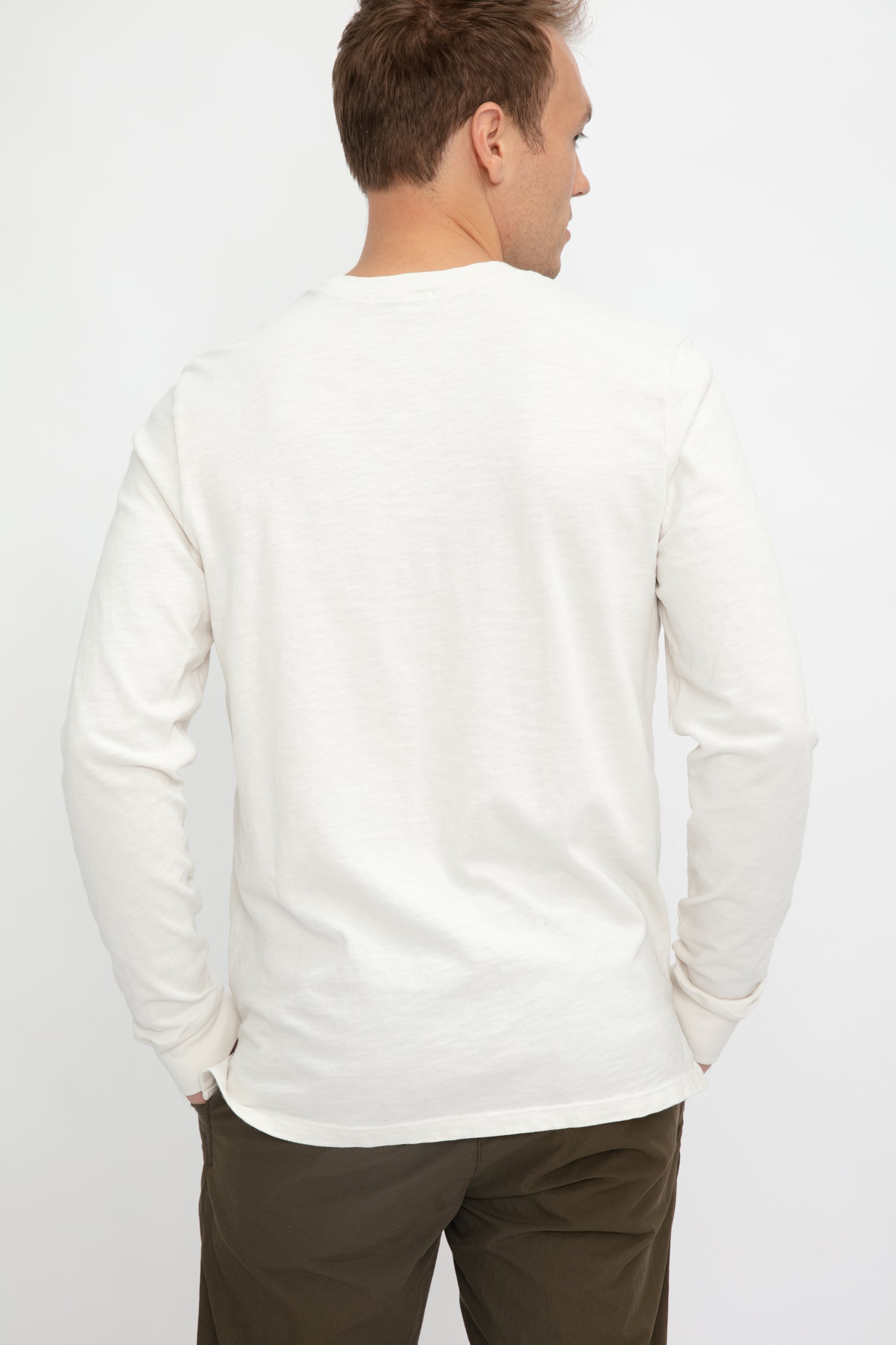 COTTON CITIZEN Presley Long Sleeve Shirt in Vintage Bone