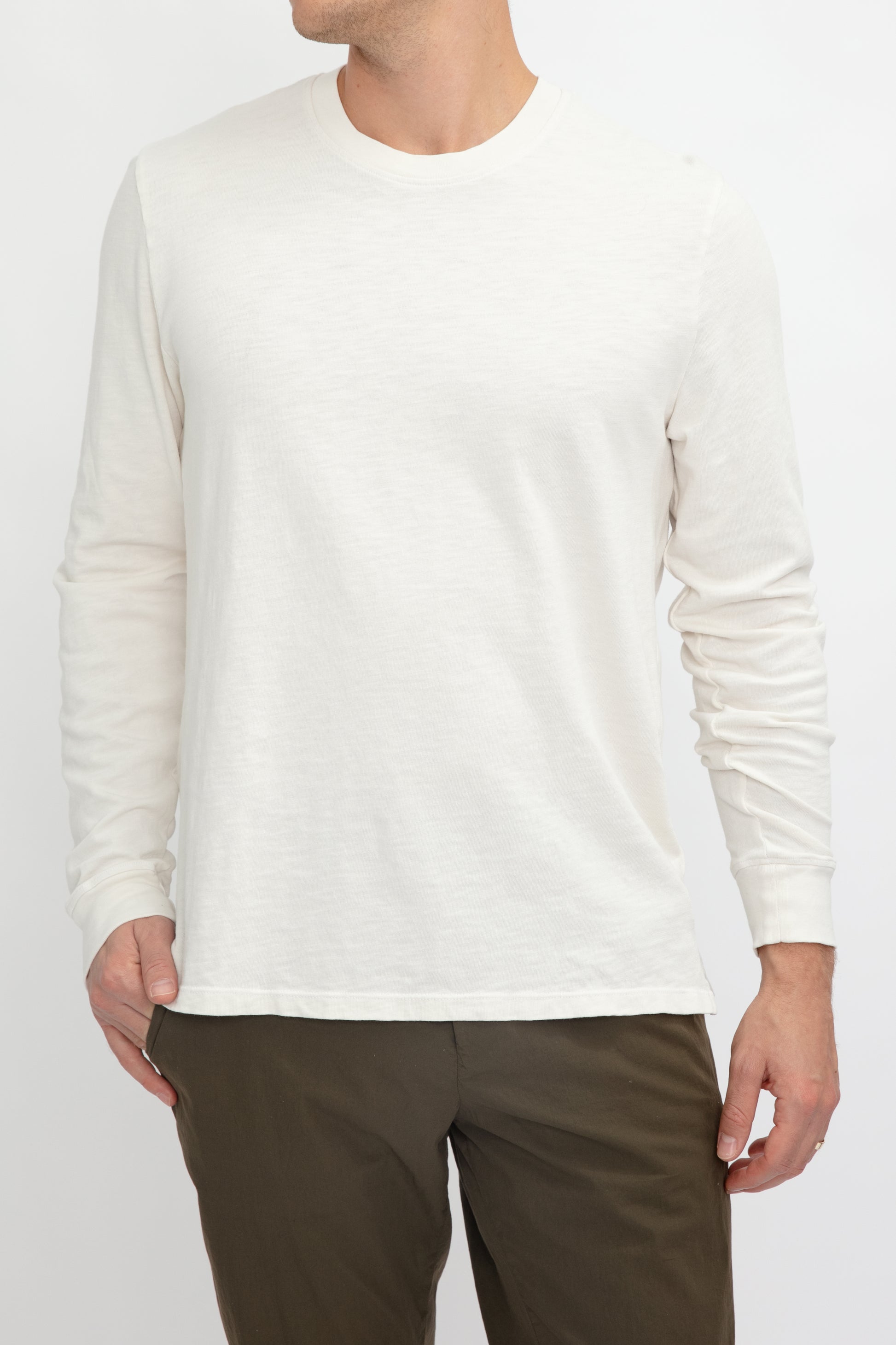 COTTON CITIZEN Presley Long Sleeve Shirt in Vintage Bone