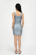 COTTON CITIZEN Verona Mini Dress in Blue Stone Ripple