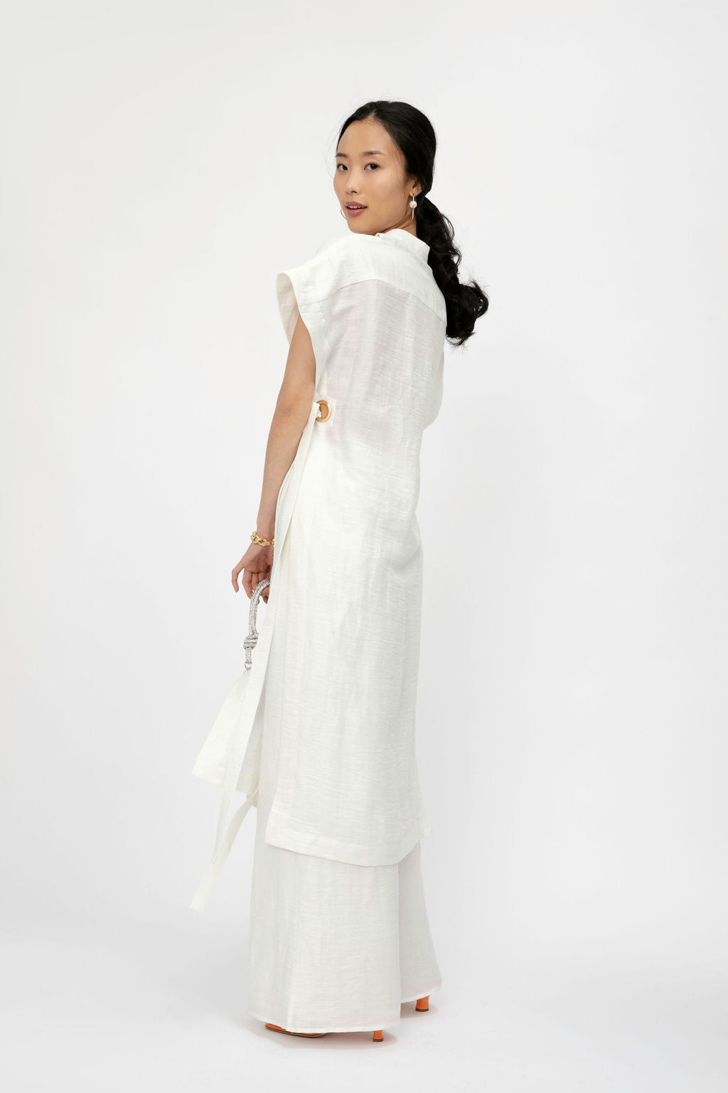 CULT GAIA Aston Tunic Top in Off White