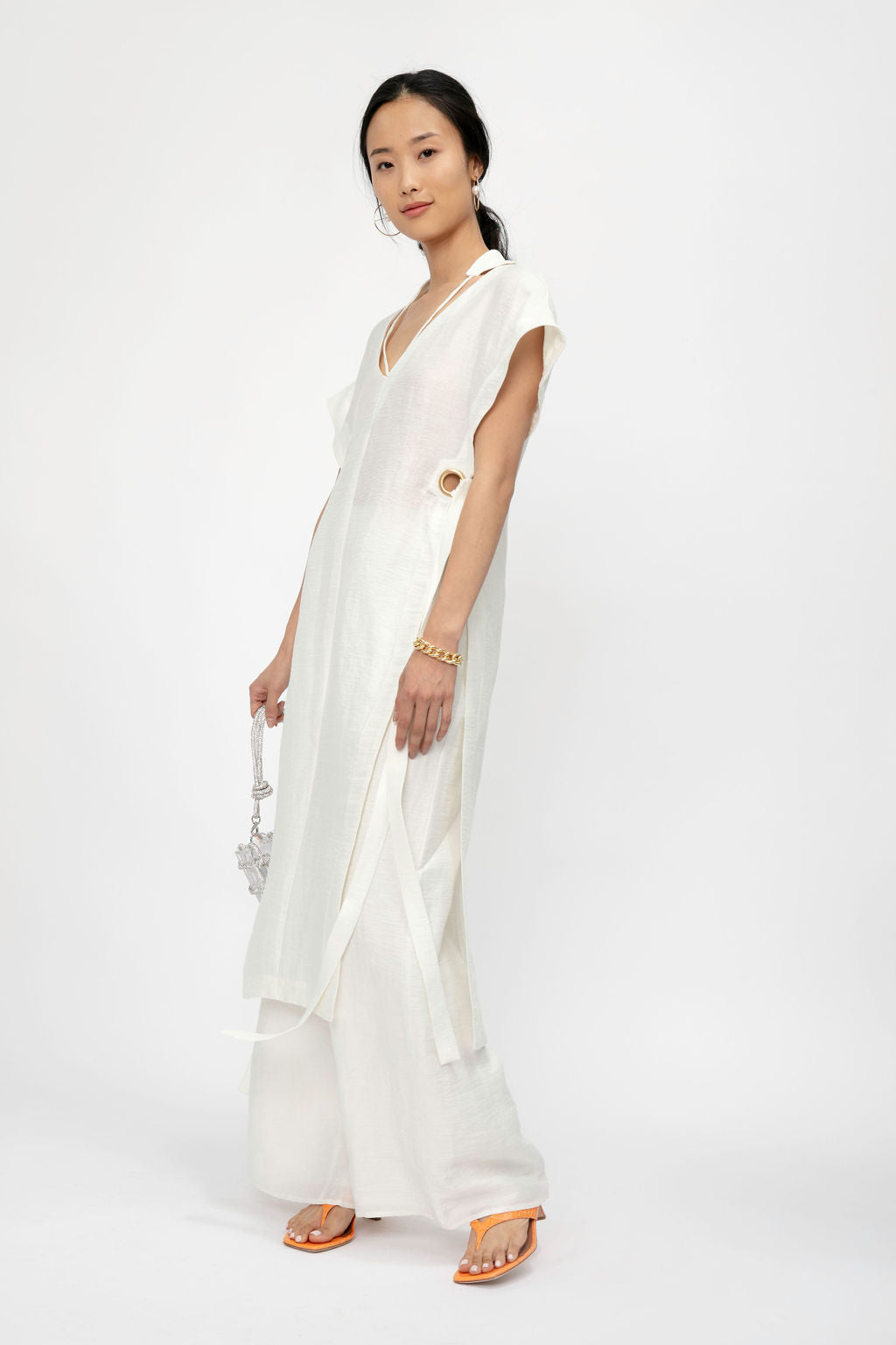 CULT GAIA Aston Tunic Top in Off White