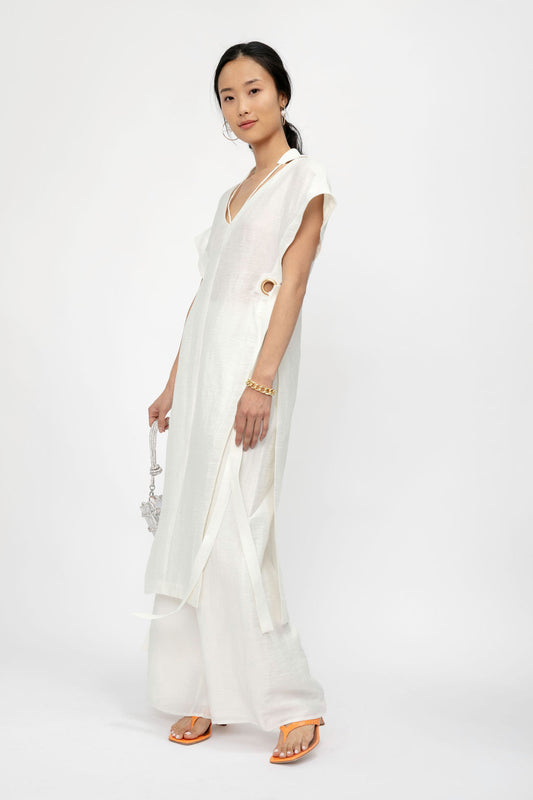 CULT GAIA Aston Tunic Top in Off White