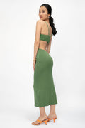 CULT GAIA Serita Knit Dress in Basil