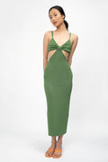 CULT GAIA Serita Knit Dress in Basil