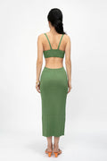 CULT GAIA Serita Knit Dress in Basil