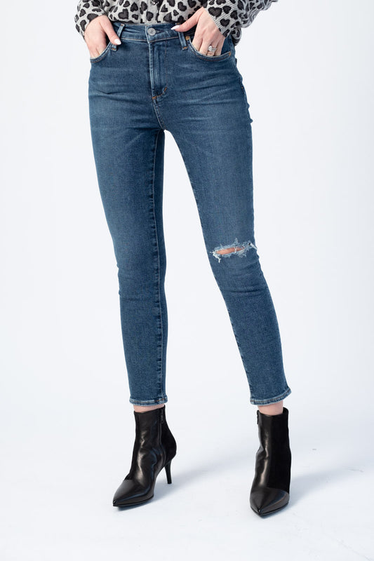 CITIZENS OF HUMANITY Rocket Crop Skinny Jeans in Swing Low
