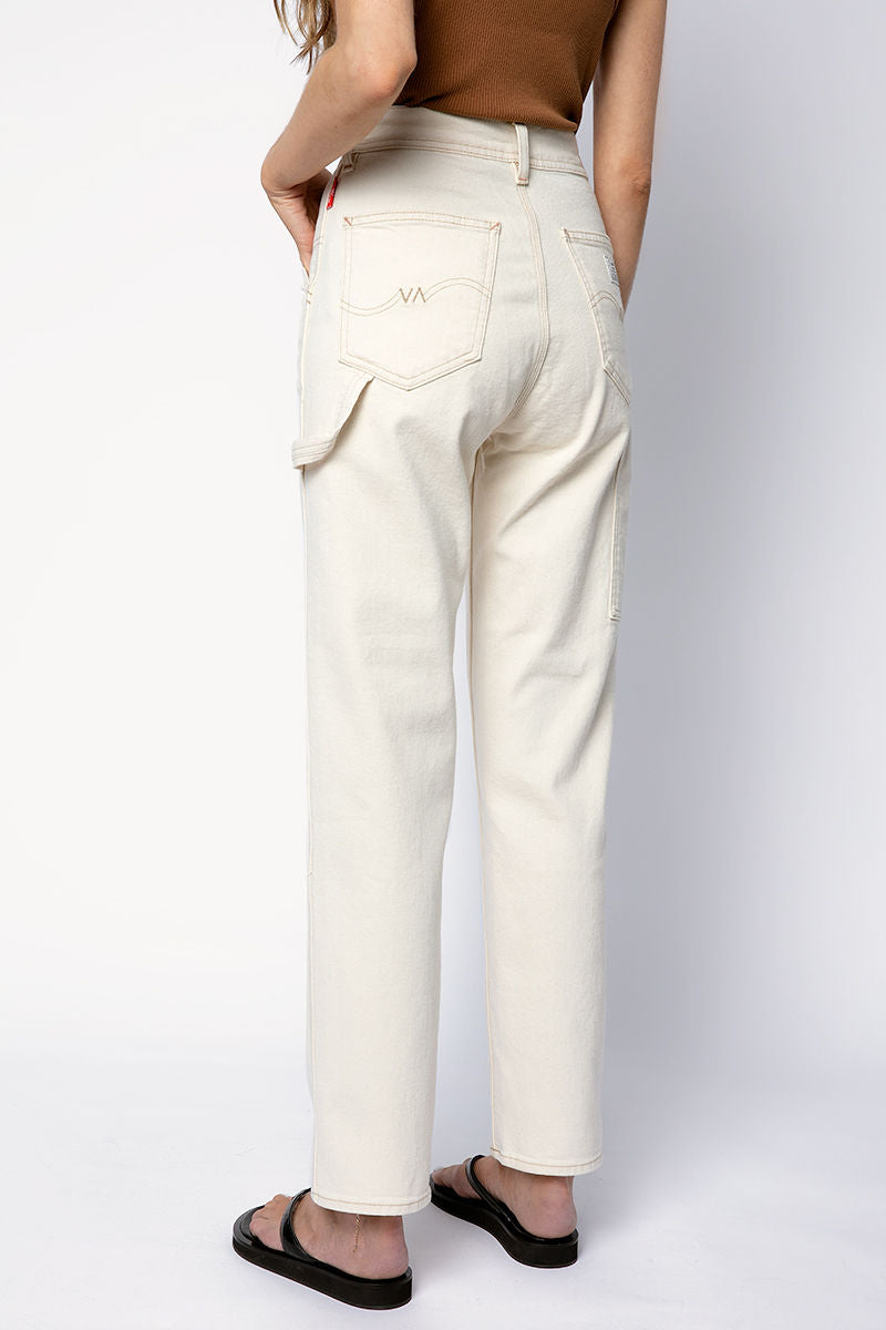 DENIMIST Chapel Carpenter Pant in Ecru