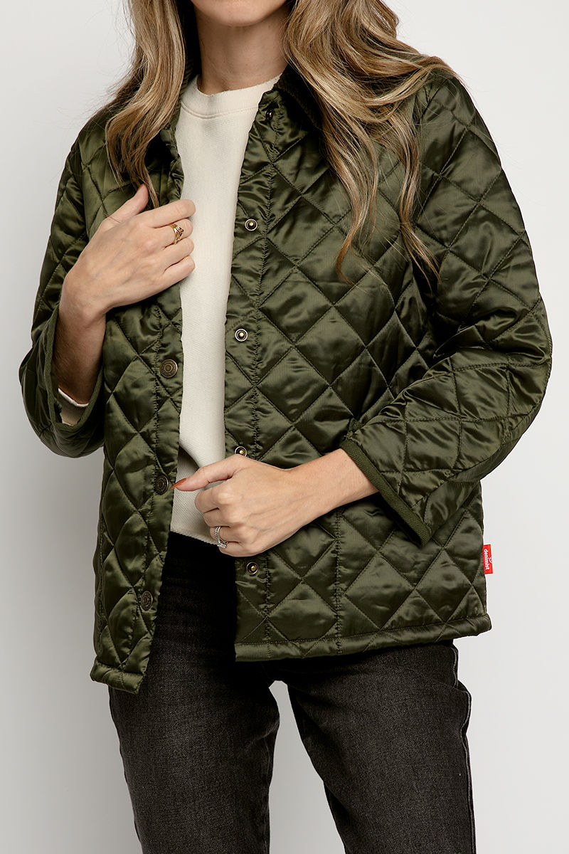 DENIMIST Quilted Jacket in Olive