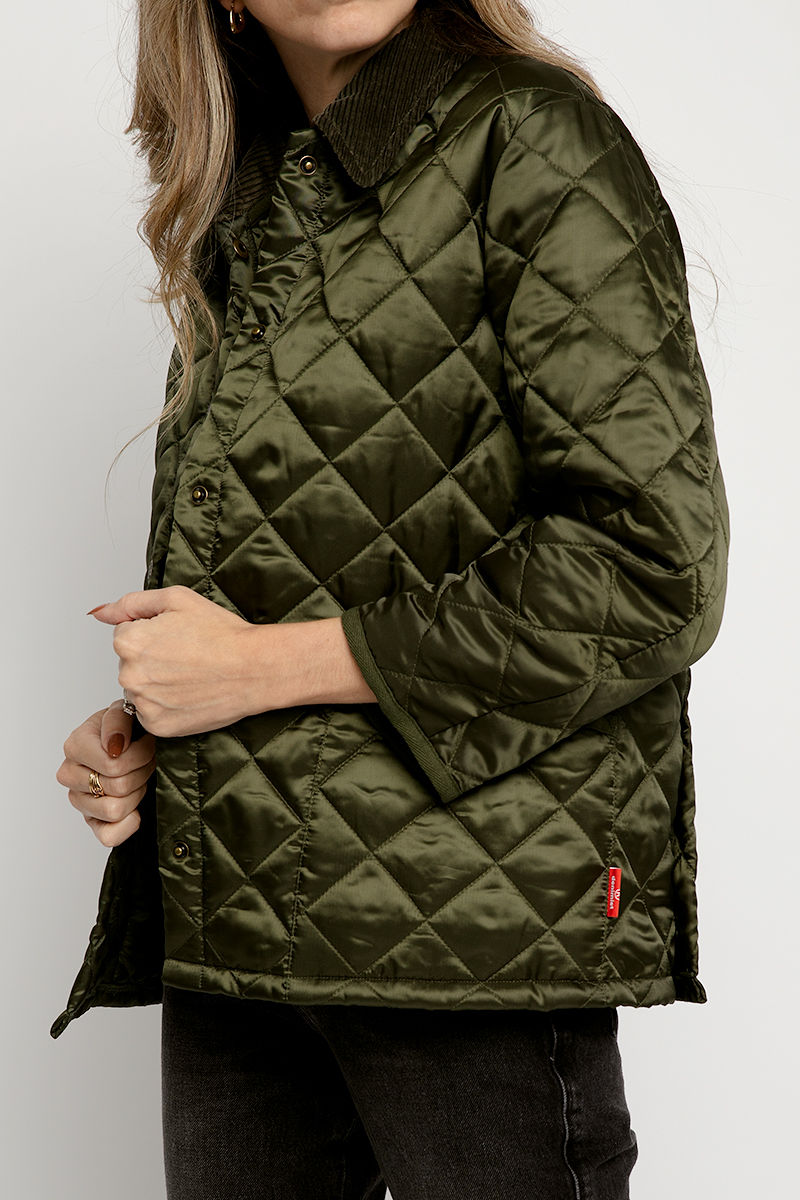 DENIMIST Quilted Jacket in Olive
