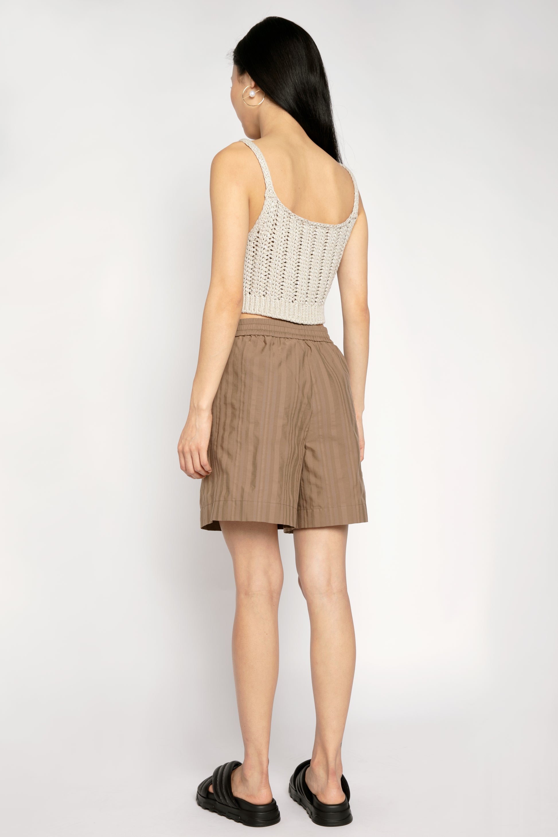 FABIANA FILIPPI Cotton Bermuda Short in Acorn