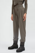 FABIANA FILIPPI High-Waist Jogger Pant in Militare