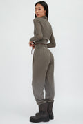 FABIANA FILIPPI High-Waist Jogger Pant in Militare
