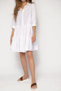 FABIANA FILIPPI Organic Cotton Shirt Dress in White