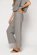 FABIANA FILIPPI Wide Leg Track Pants in Grey