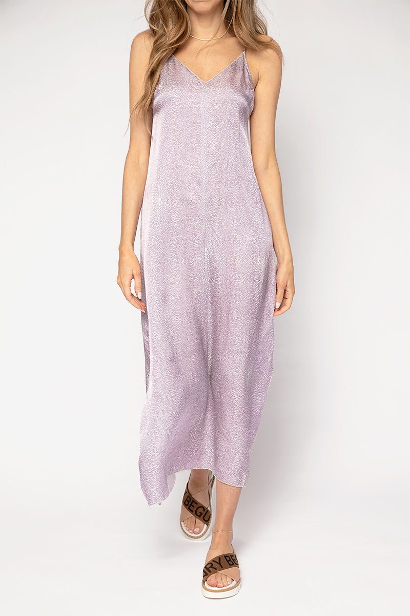 FORTE FORTE Cloquet Silk Satin Dress | Lilac Print | T. Boutique FORTE FORTE Cloquet Silk Satin Dress | Lilac Print | T. Boutique