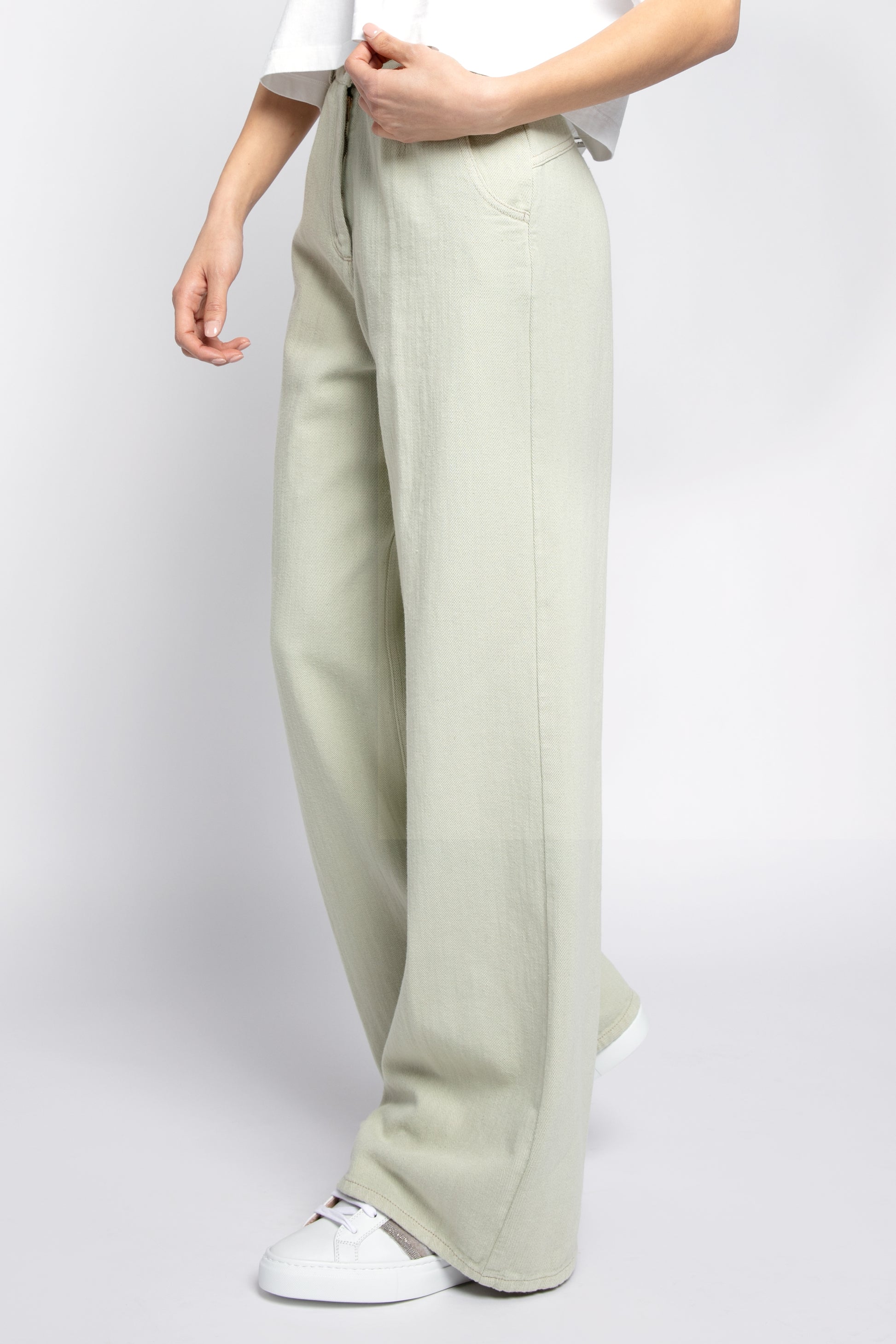 FORTE FORTE Trouser Pant in Agave