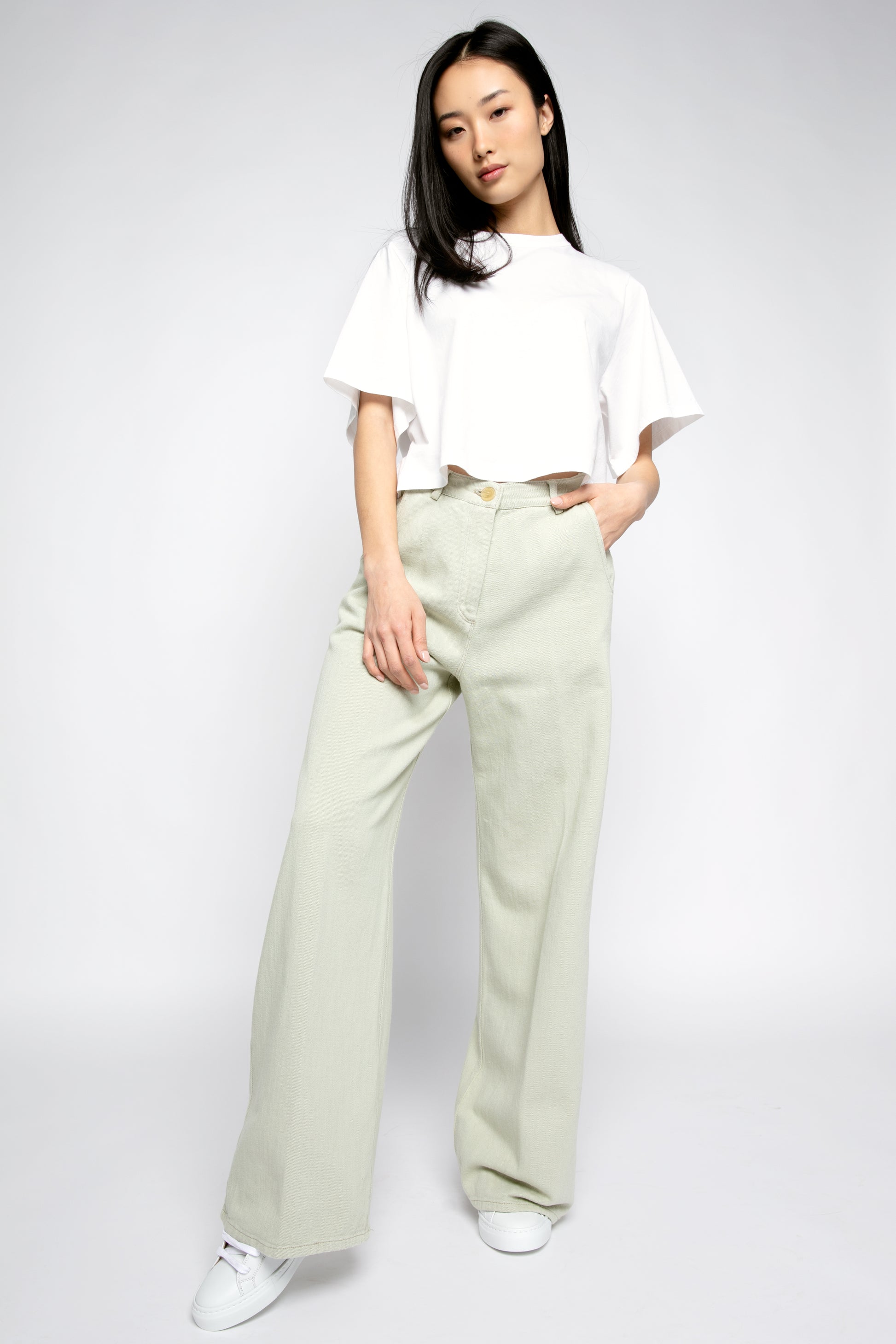 FORTE FORTE Trouser Pant in Agave