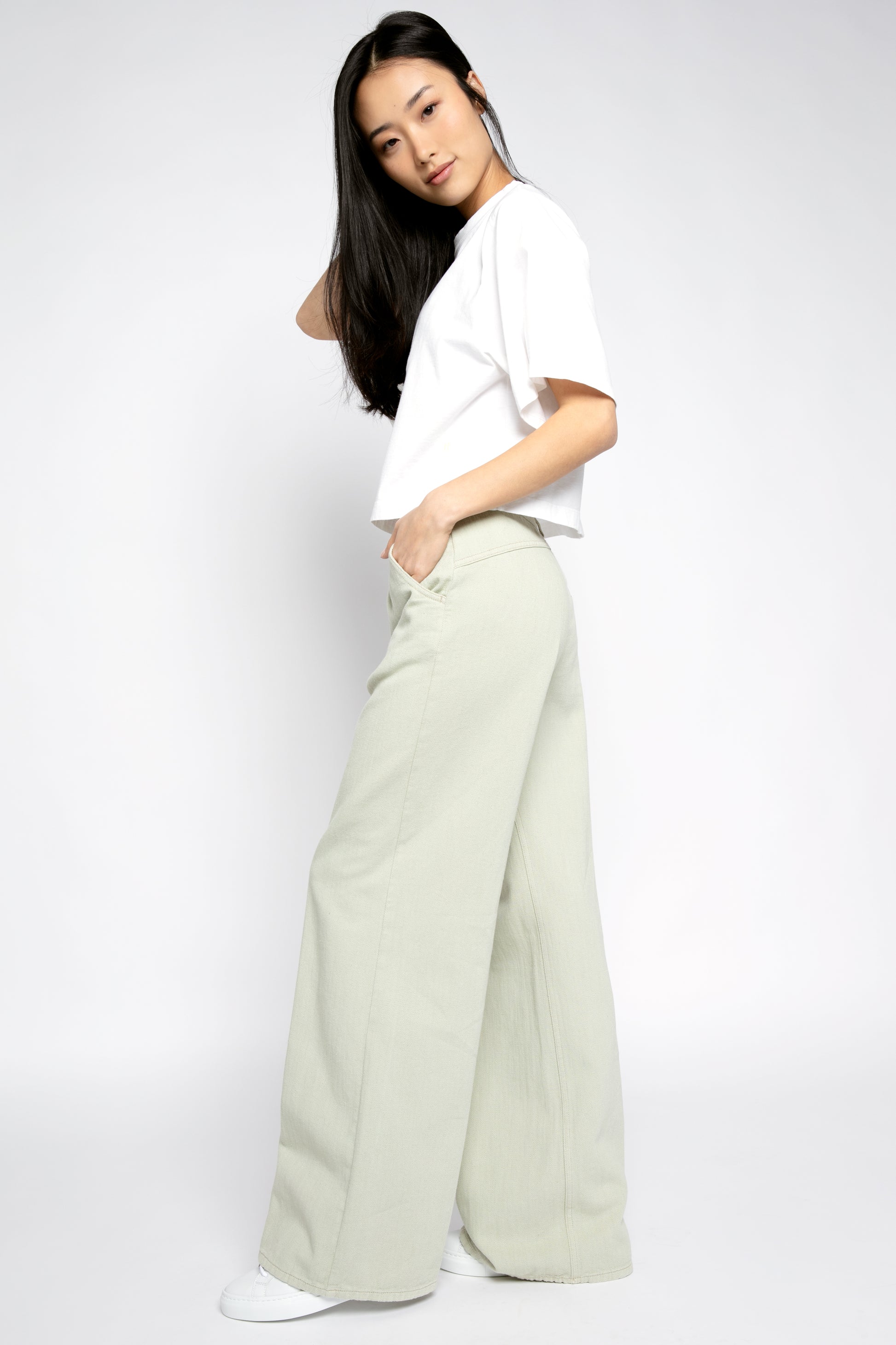 FORTE FORTE Trouser Pant in Agave