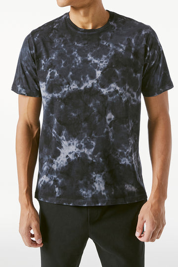 FRAME Tie Dye T-Shirt in Noir Multi