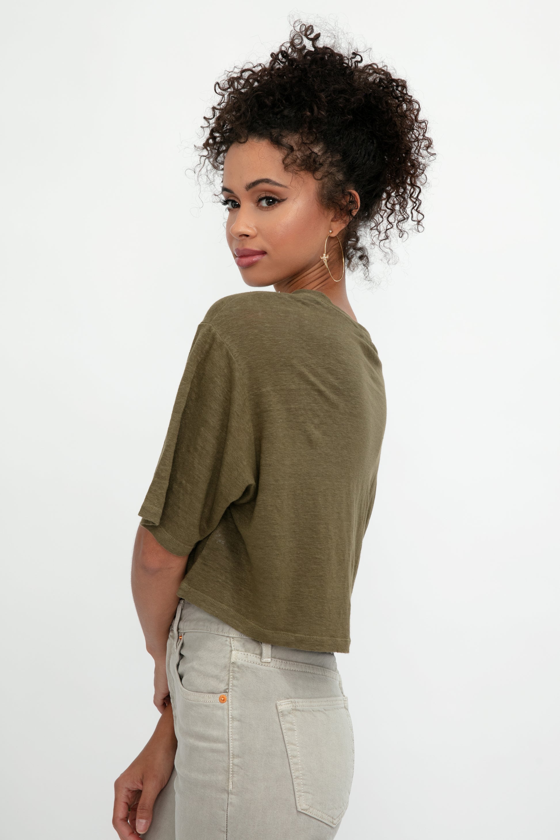 FRAME Boxy Tee in Surplus