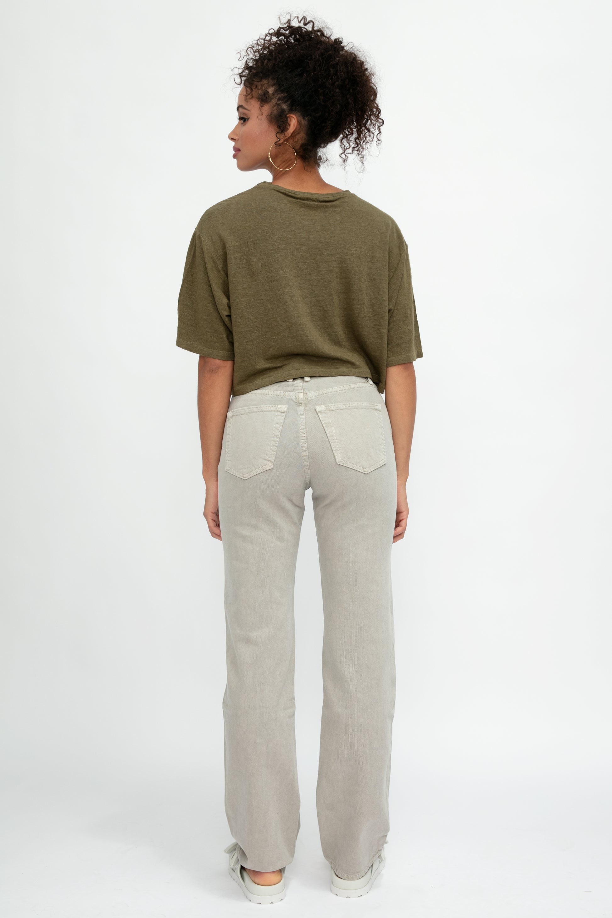 FRAME Boxy Tee in Surplus