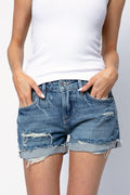 FRAME Le Grand Garcon Short in Montgrove Rips