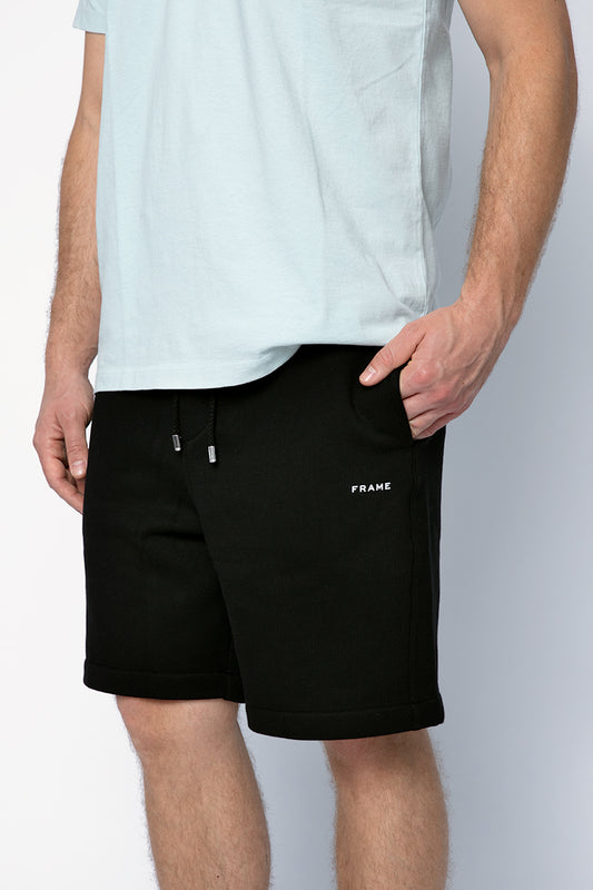 FRAME Sweat Short in Noir