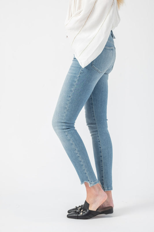 FRAME Le High Skinny Front Chew in Paltrow