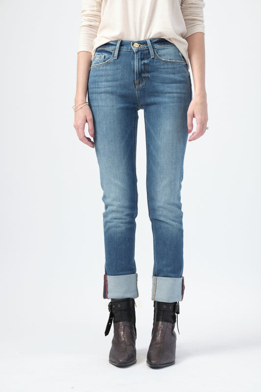 FRAME Le Nik Low Slung Jean in Moma