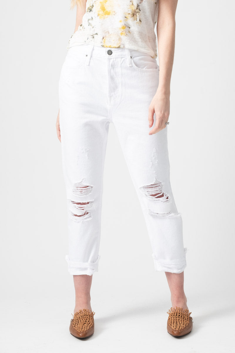 FRAME Le Pegged Jean in Blanc Voyage