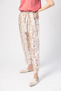FORTE FORTE Guadaloupe Print Jacquard Pants in Cipria