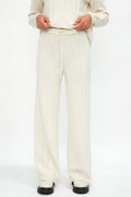 GENTRYPORTOFINO Cashmere Knit Pant in Burro