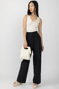 GENTRYPORTOFINO Woven Pant in Nero