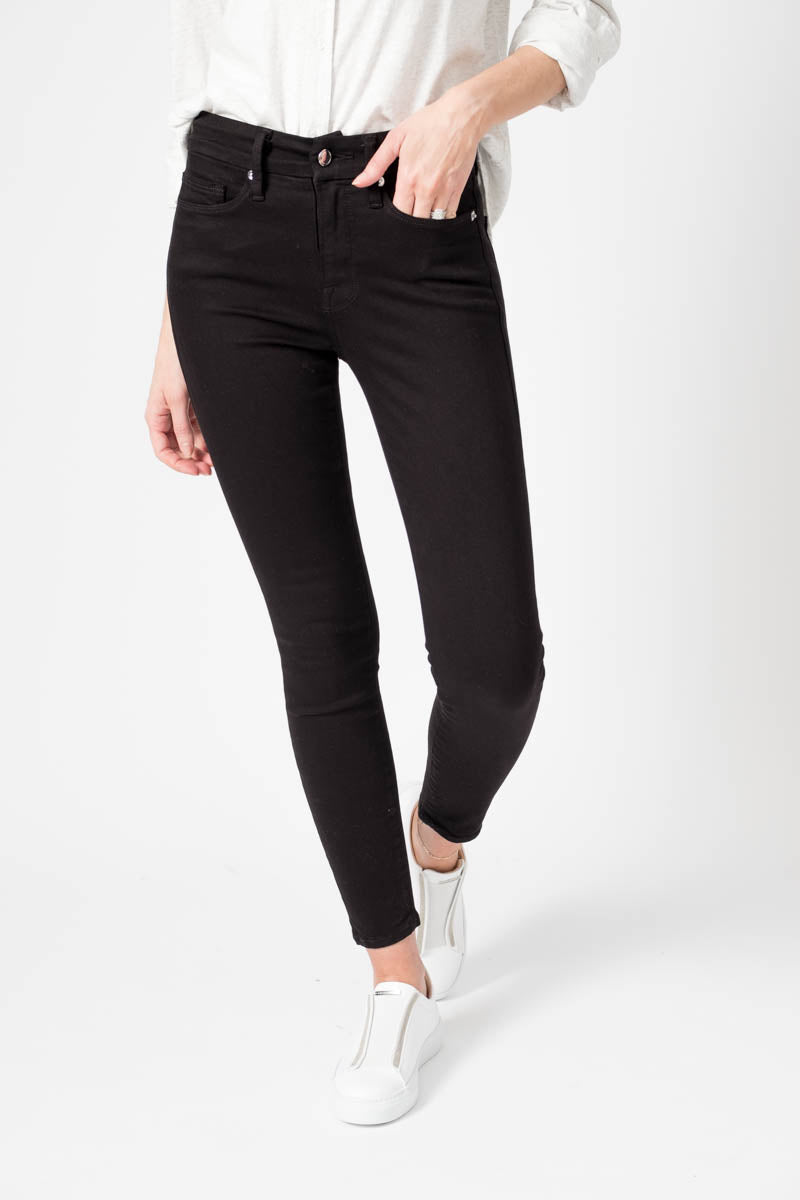 GOOD AMERICAN Good Legs Crop Jean in Black