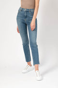 GRLFRND Reed Cropped High Rise Skinny Jean in Come Over