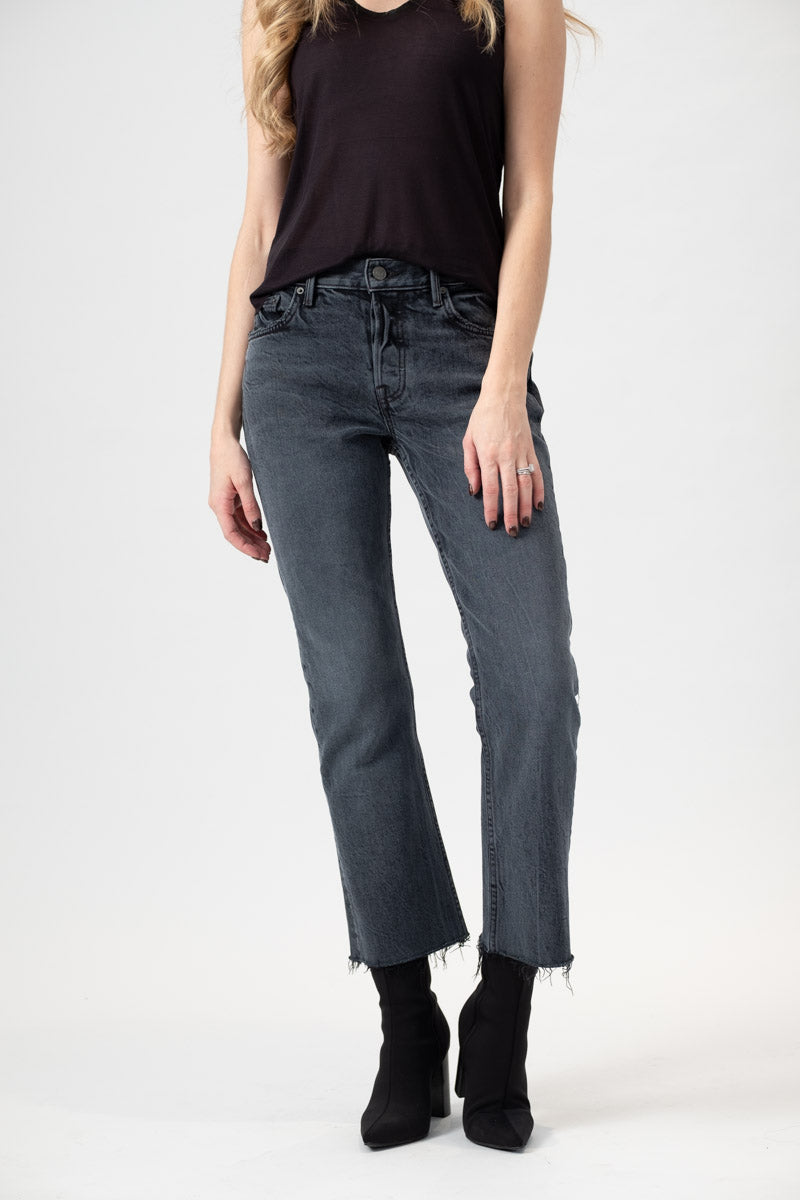 GRLFRND Tatum Mid-Rise Micro Boot in Midnight Rambler