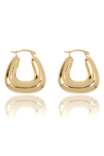 VELINA 14k Gold Tubular Hoops