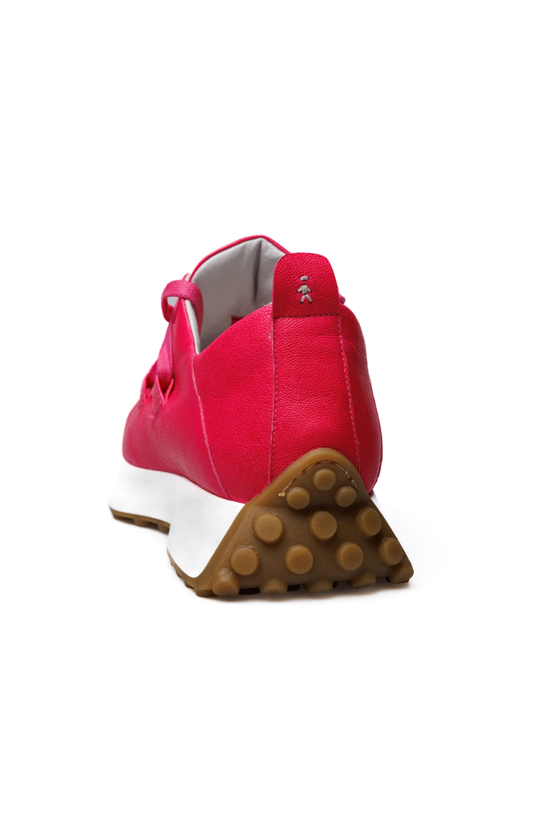 HENRY BEGUELIN Old Iron Leather Sneaker in Fuxia