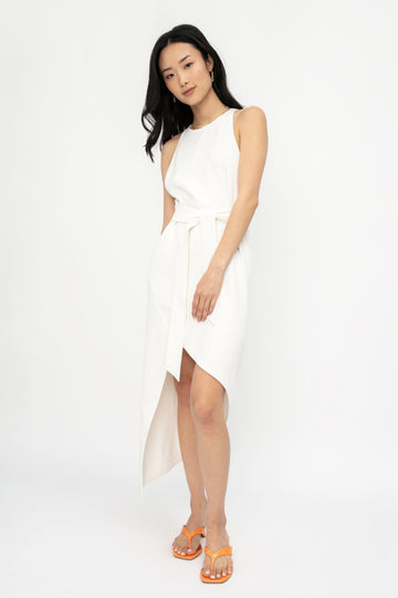 IRO Jely Asymmetrical Dress in Ecru