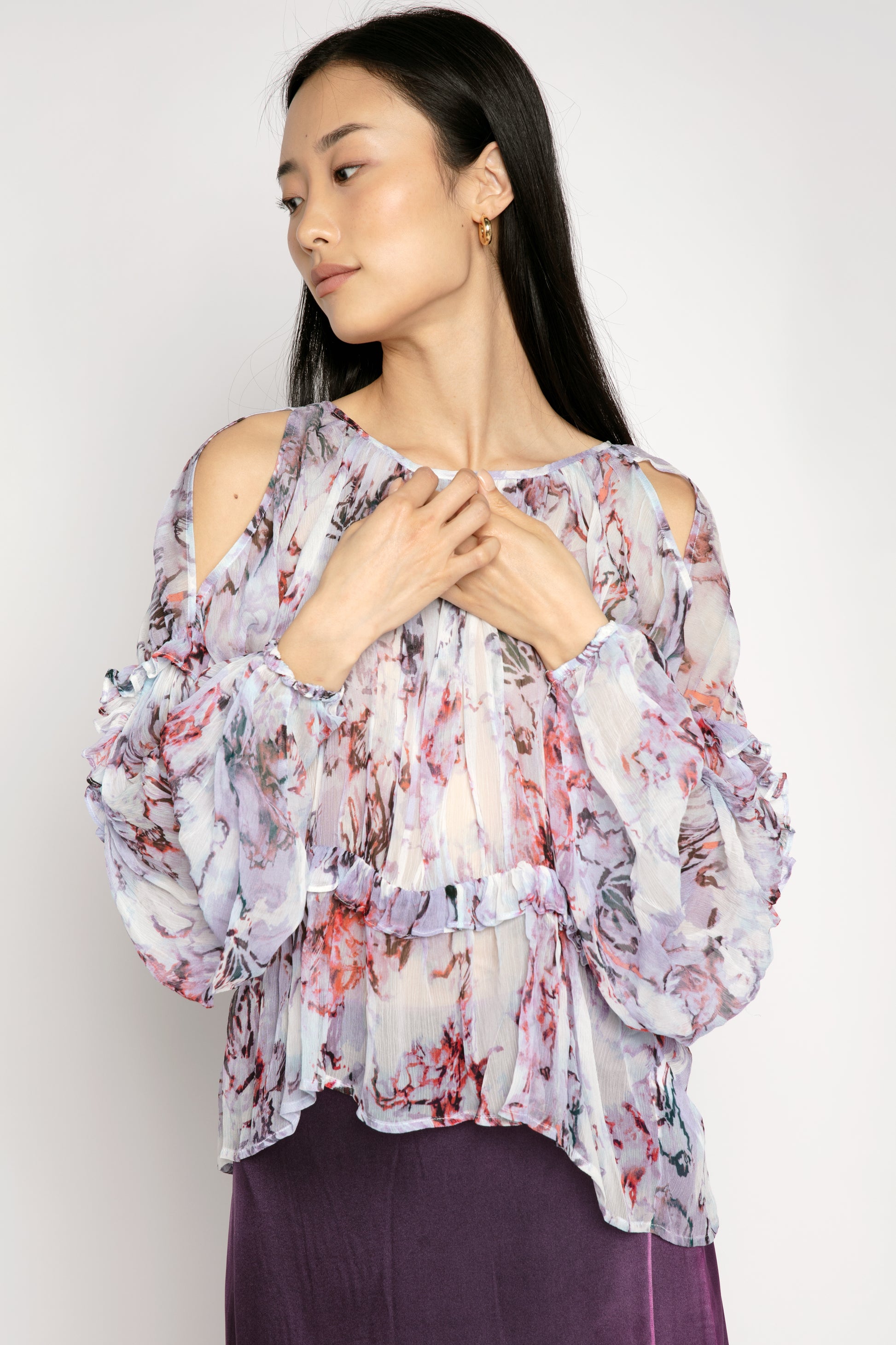 IRO Jozefa Blouse in Lilas Multi