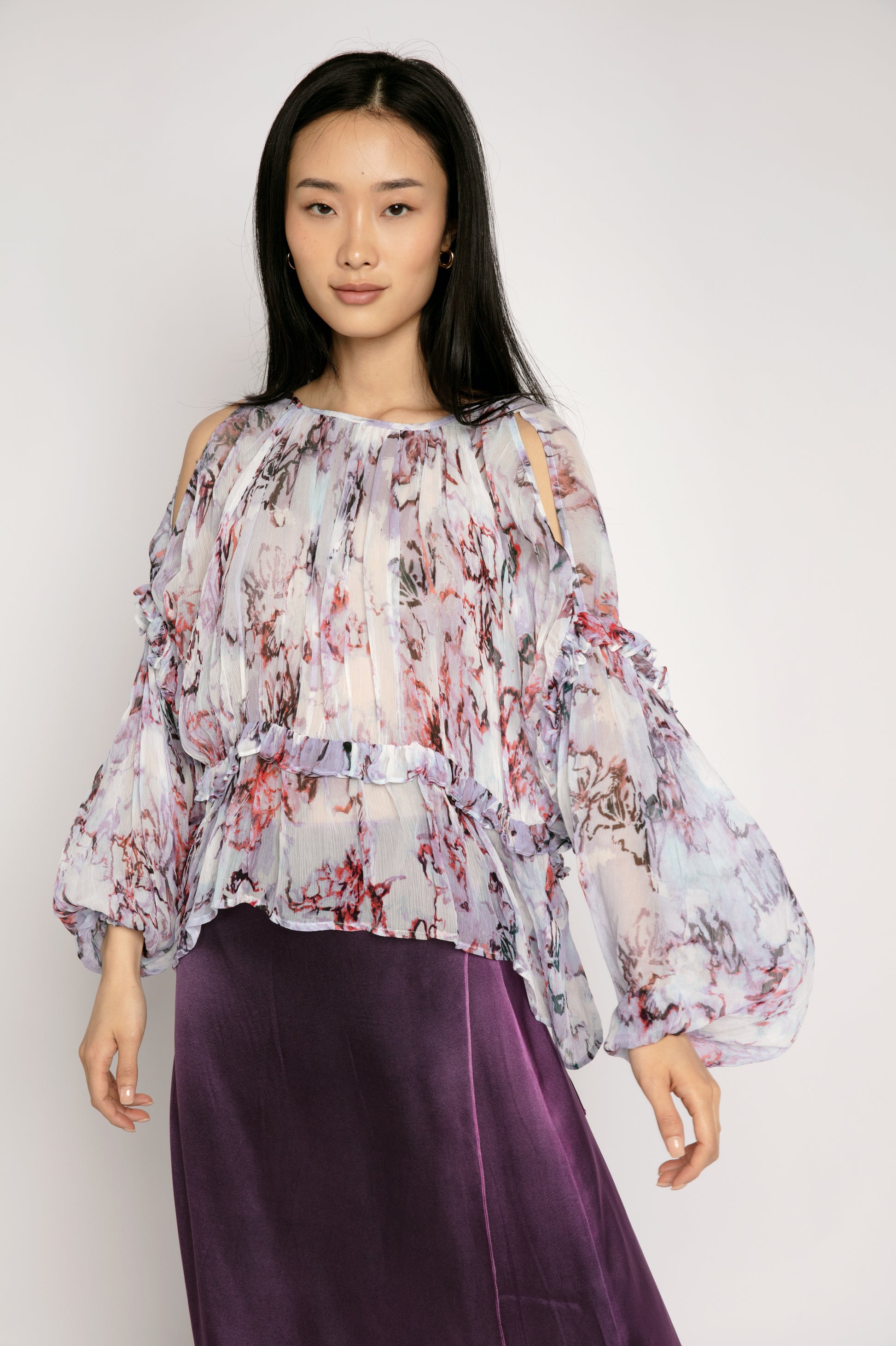 IRO Jozefa Blouse in Lilas Multi