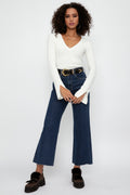 IRO Mattia V-Neck Sweater in Ecru
