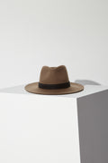 JANESSA LEONÉ Luca Fedora Hat in Camel