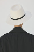 JANESSA LEONÉ Luca Fedora Hat in Creme