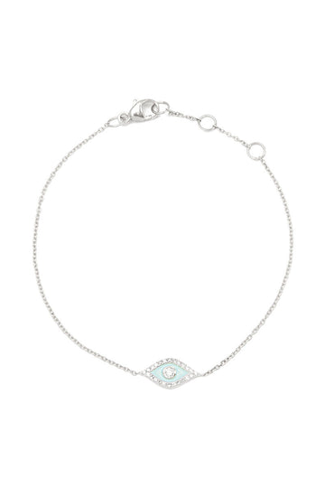 L.A. STEIN Blue Eye Bracelet in Sterling Silver