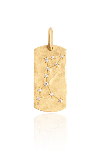 L.A. STEIN Diamond Constellation Large ID Tag Pendant