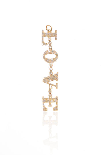 L.A. STEIN Diamond Pave LOVE Pendant