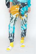 LA DETRESSE Acid Wash Limeade Sweatpants